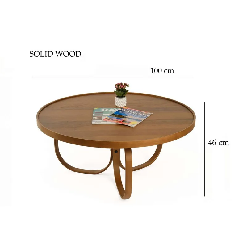 Kunti Sohvapöytä 100 cm - Tummanruskea - Huonekalut - Pöytä & ruokailuryhmä - Sohvapöytä