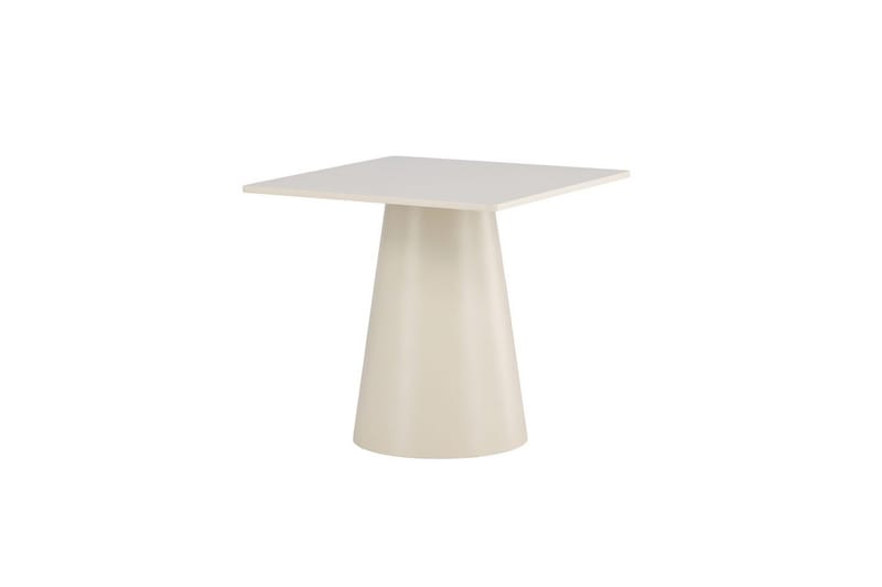 Lanzi pieni neliönmuotoinen ruokapöytä 80 cm puu- ja tammijäljitelmällä, Beige