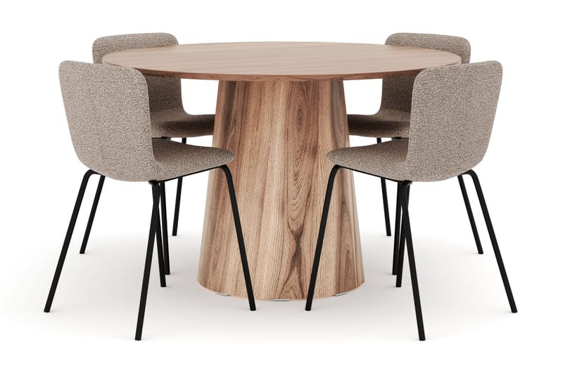 Lanzo Ruokapöytä 120 cm ja 4 Katy Ruokatuolia, undefined