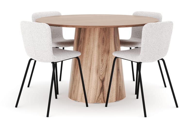 Lanzo Ruokapöytä 120 cm ja 4 Katy Ruokatuolia, undefined