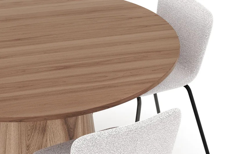 Lanzo Ruokapöytä 120 cm ja 4 Katy Ruokatuolia - Huonekalut - Pöytä & ruokailuryhmä - Ruokailuryhmä