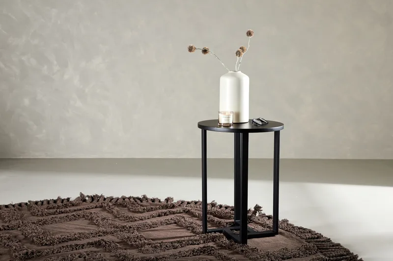 Lawton Sohvapöytä 55 cm Pyöreä - Musta - Huonekalut - Pöytä & ruokailuryhmä - Sohvapöytä