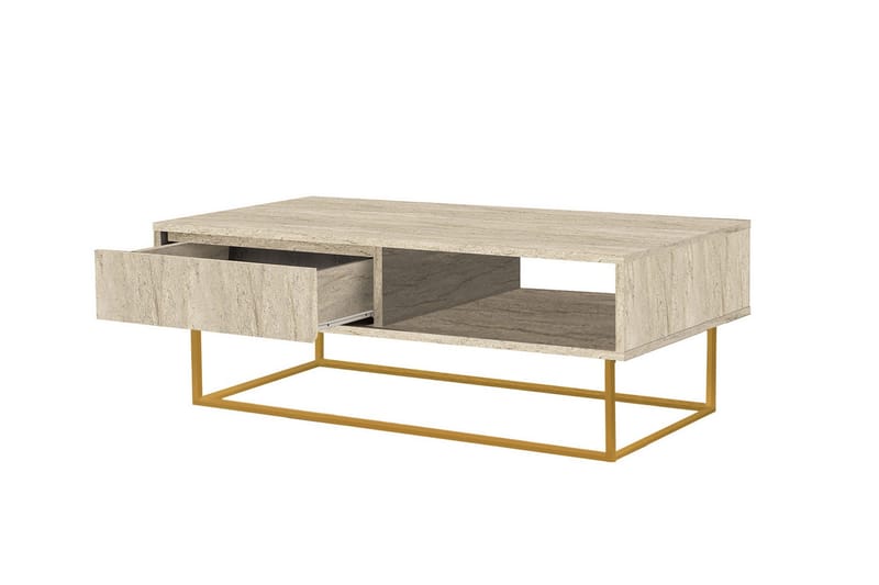 Laxus Sohvapöytä 120 cm - Beige - Huonekalut - Pöytä & ruokailuryhmä - Sohvapöytä