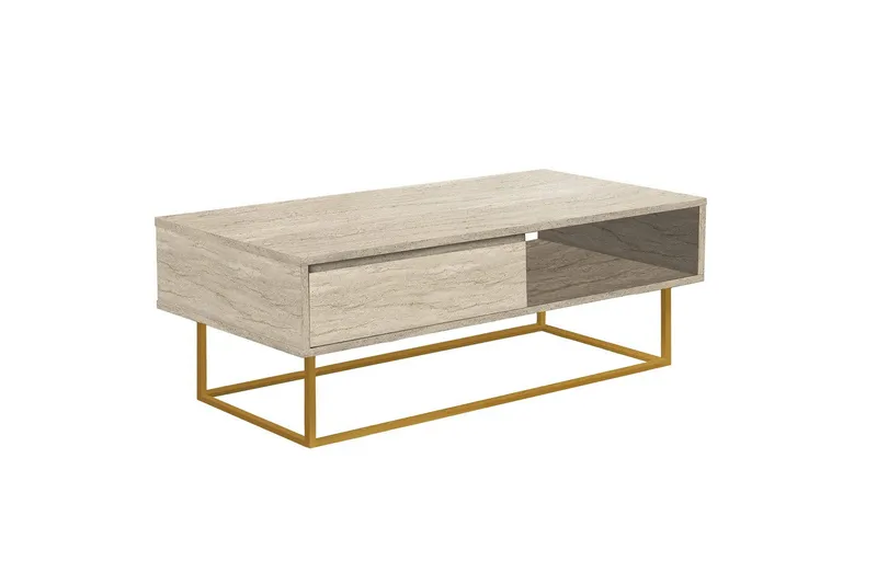 Laxus Sohvapöytä 120 cm - Beige - Huonekalut - Pöytä & ruokailuryhmä - Sohvapöytä