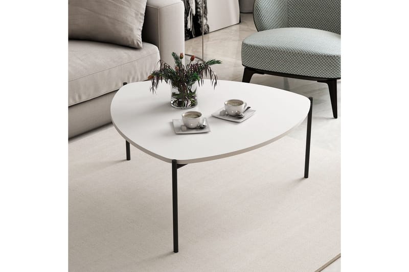 Lenny Sohvapöytä 90 cm - Valkoinen - Huonekalut - Pöytä & ruokailuryhmä - Sohvapöytä