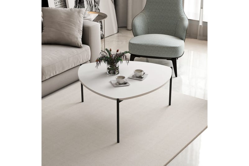 Lenny Sohvapöytä 90 cm - Valkoinen - Huonekalut - Pöytä & ruokailuryhmä - Sohvapöytä