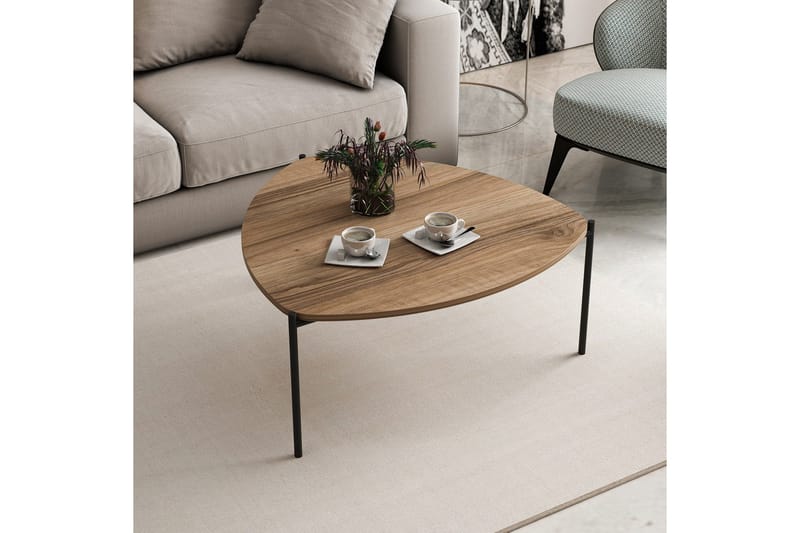 Lenny Sohvapöytä 90 cm - Pähkinäpuu - Huonekalut - Pöytä & ruokailuryhmä - Sohvapöytä