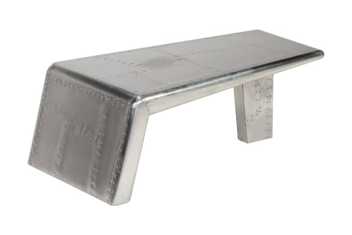 Lentäjän sohvapöytä vintage-ilmailutyyli alumiini - Hopea - Sohvapöytä