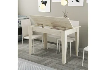 Levents Ruokapöytä 110 cm Suorakulmainen - Beige - Huonekalut - Pöytä & ruokailuryhmä - Ruokapöydät & keittiön pöydät
