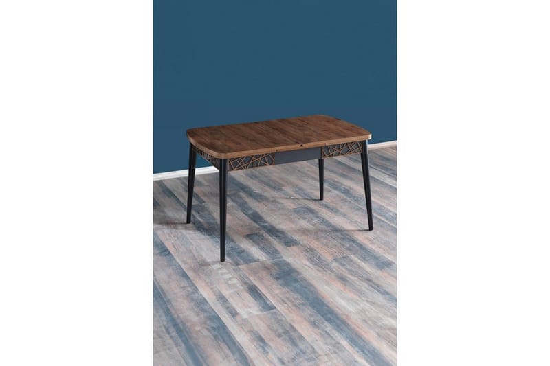 Liepene Ruokapöytä 170 cm Suorakulmainen - Pähkinä/Musta - Huonekalut - Pöytä & ruokailuryhmä - Ruokapöydät & keittiön pöydät