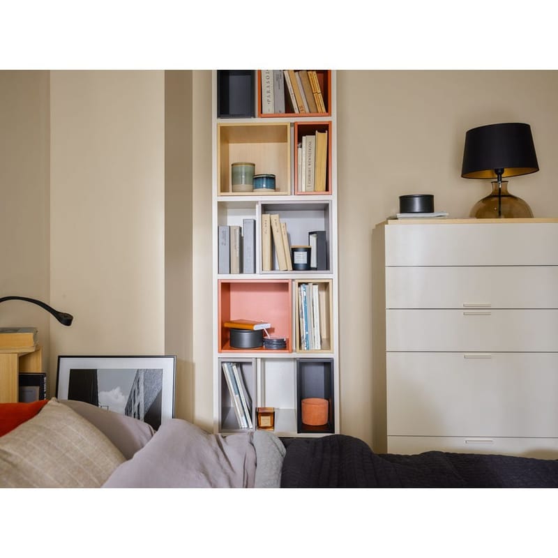 Lipasto, jossa laatikot 4 You Fresh - Hiekkabeige - Huonekalut - Pöytä & ruokailuryhmä - Meikki- & kampauspöydät