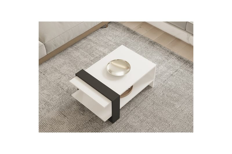 Lorva Sohvapöytä 80 cm - Antrasiitti/Valkoinen - Huonekalut - Pöytä & ruokailuryhmä - Sohvapöytä