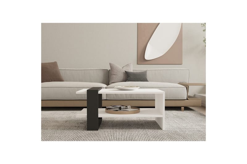 Lorva Sohvapöytä 80 cm - Antrasiitti/Valkoinen - Huonekalut - Pöytä & ruokailuryhmä - Sohvapöytä