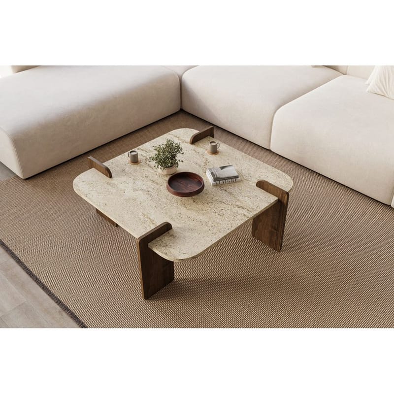 Lorvenor Sohvapöytä 90 cm - Tummanruskea - Huonekalut - Pöytä & ruokailuryhmä - Sohvapöytä