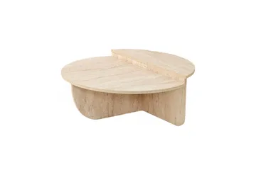 Louvrall Sohvapöytä 90 cm - Beige - Huonekalut - Pöytä & ruokailuryhmä - Apupöytä & sivupöytä - Sarjapöytä