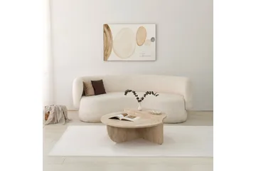 Louvrall Sohvapöytä 90 cm - Beige - Huonekalut - Pöytä & ruokailuryhmä - Apupöytä & sivupöytä - Sarjapöytä