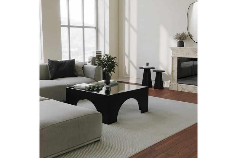 Lowan Sohvapöytä 80 cm - Musta - Huonekalut - Pöytä & ruokailuryhmä - Sohvapöytä