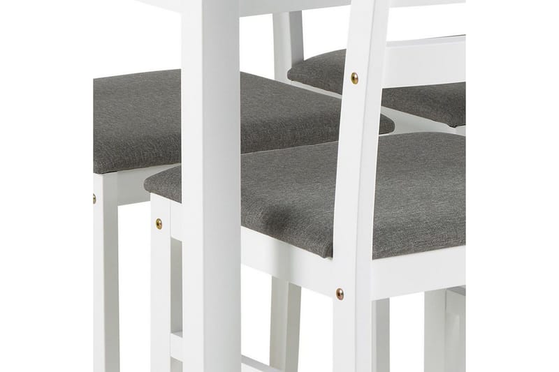 Lumino Ruokailuryhmä 110 Cm + 4 Ruokapöydän Tuolia - Valkoinen - Huonekalut - Pöytä & ruokailuryhmä - Ruokailuryhmä