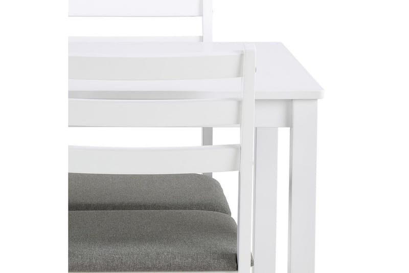 Lumino Ruokailuryhmä 110 Cm + 4 Ruokapöydän Tuolia - Valkoinen - Huonekalut - Pöytä & ruokailuryhmä - Ruokailuryhmä
