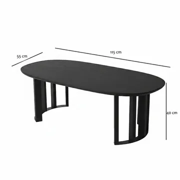 Lumor-sohvapöytä 120x40x60 cm - Antrasiitti - Huonekalut - Pöytä & ruokailuryhmä - Sohvapöytä