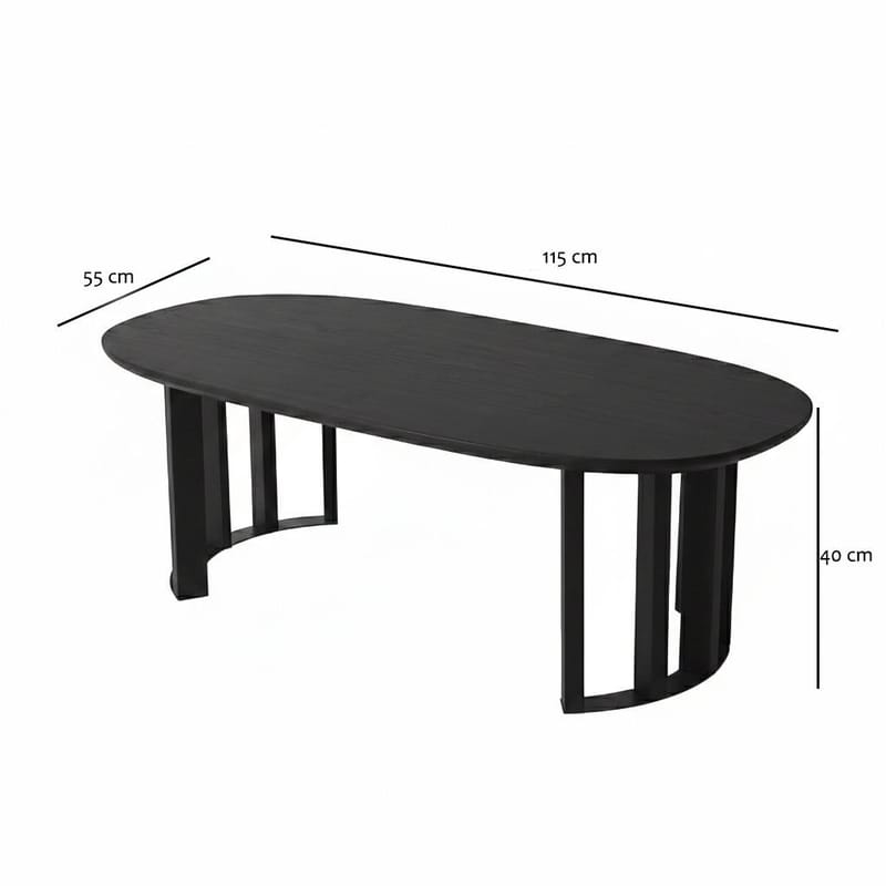 Lumor-sohvapöytä 120x40x60 cm - Antrasiitti - Huonekalut - Pöytä & ruokailuryhmä - Sohvapöytä