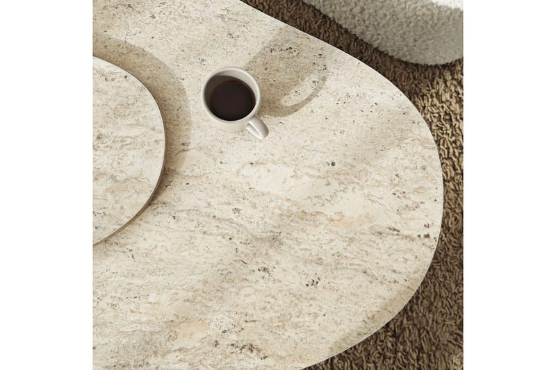 Lunor Sohvapöytä 105 cm - Beige - Huonekalut - Pöytä & ruokailuryhmä - Sohvapöytä