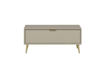 Luxe 90 cm suorakulmainen sohvapöytä laatikoilla puuta - Beige - Huonekalut - Pöytä & ruokailuryhmä - Sohvapöytä