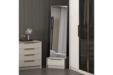 Luxe Kampauspöytä 54 cm Kivi - Kivi - Huonekalut - Pöytä & ruokailuryhmä - Meikki- & kampauspöydät - Meikkipöytä peilillä