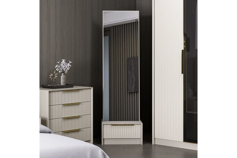 Luxe Kampauspöytä 54 cm Kivi - Kivi - Huonekalut - Pöytä & ruokailuryhmä - Meikki- & kampauspöydät