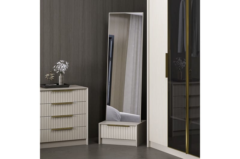 Luxe Kampauspöytä 54 cm Kivi - Kivi - Huonekalut - Pöytä & ruokailuryhmä - Meikki- & kampauspöydät