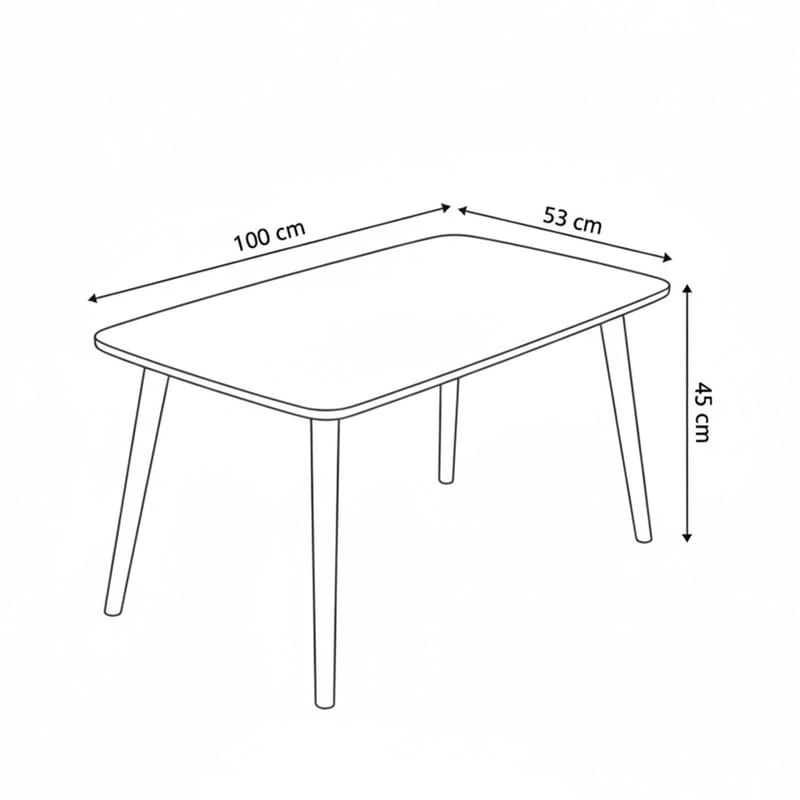 Lyvenn sohvapöytä 100 cm suorakulmainen - Huonekalut - Pöytä & ruokailuryhmä - Sohvapöytä