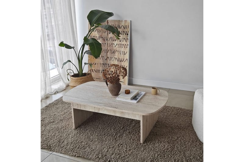 Malo Sohvapöytä 105 cm - Beige - Huonekalut - Pöytä & ruokailuryhmä - Sohvapöytä