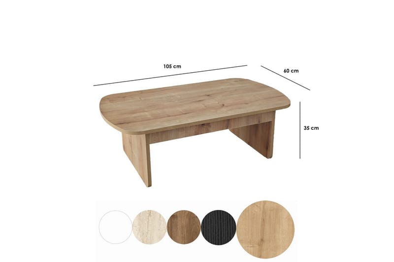 Malo Sohvapöytä 105 cm - Monivärinen - Huonekalut - Pöytä & ruokailuryhmä - Sohvapöytä