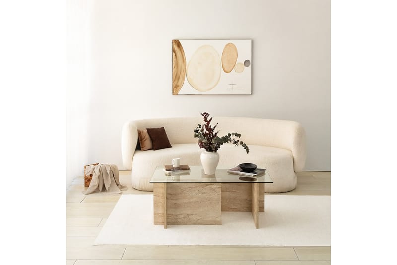 Malpani Sohvapöytä 105 cm - Beige - Huonekalut - Pöytä & ruokailuryhmä - Sohvapöytä