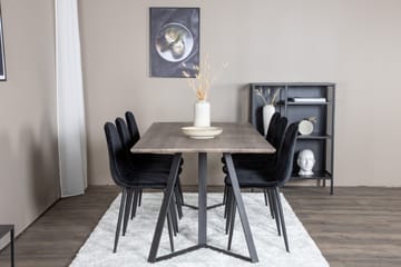 Malvina-ruokailuryhmä 180 cm + 6 Ypas-ruokapöydän tuolia - Huonekalut - Pöytä & ruokailuryhmä - Ruokailuryhmä