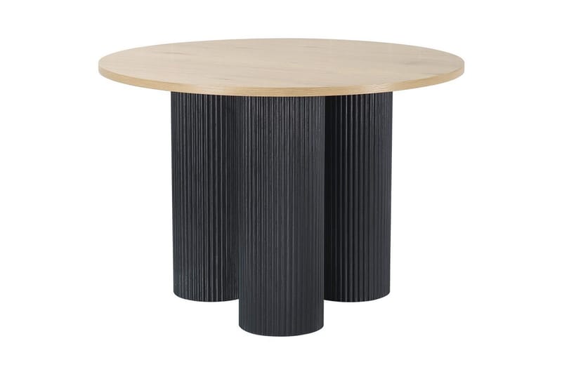 Mandan Pöytä Pyöreä 110 cm - Ruskea - Huonekalut - Pöytä & ruokailuryhmä - Ruokapöydät & keittiön pöydät