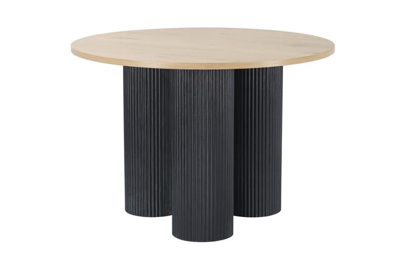 Mandan Pöytä Pyöreä 110 cm - Ruskea - Huonekalut - Pöytä & ruokailuryhmä - Ruokapöydät & keittiön pöydät