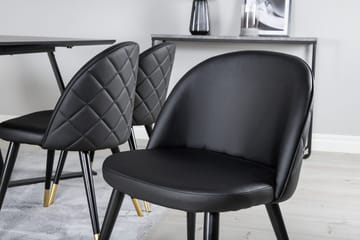 Marina-ruokapöytä 180 cm ja 6 Velvet Deluxe -ruokatuolia - Huonekalut - Pöytä & ruokailuryhmä - Ruokailuryhmä