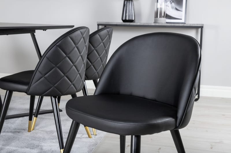 Marina-ruokapöytä 180 cm ja 6 Velvet Deluxe -ruokatuolia - Huonekalut - Pöytä & ruokailuryhmä - Ruokailuryhmä