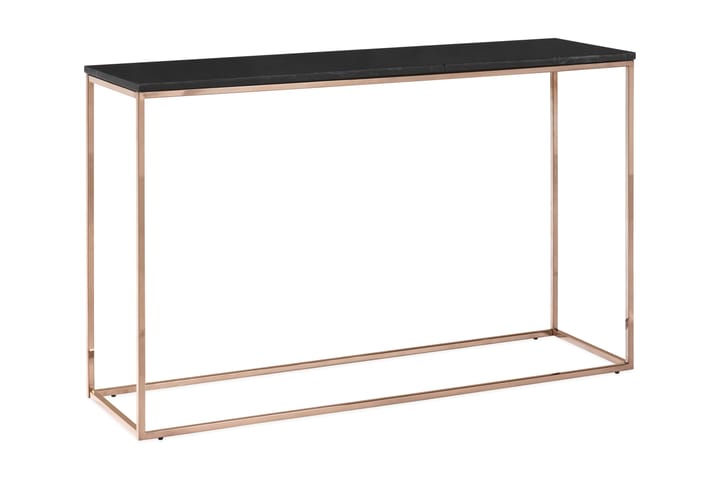 Apupöytä Titania 120 cm Marmori - Musta/Kupari - Marmoripöydät - Konsolipöytä - Eteispöytä