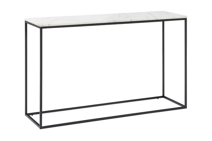 Apupöytä Titania 120 cm Marmori - Valkoinen/Musta - Konsolipöytä - Marmoripöydät - Eteispöytä