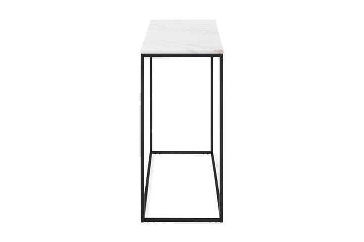 Apupöytä Titania 120 cm Marmori - Valkoinen/Musta - Konsolipöytä - Marmoripöydät - Eteispöytä