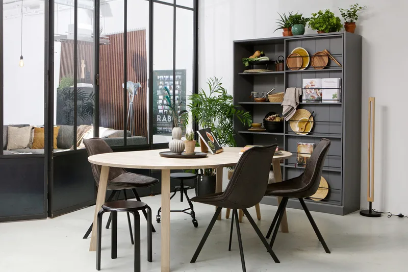 Ruokapöytä Kaiti Jatkettava 120 cm Pyöreä - Tammi - Huonekalut - Pöytä & ruokailuryhmä - Marmoripöydät