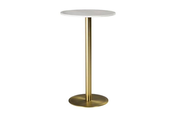 Sivupöytä Notino 65 cm Pyöreä Marmori - Valkoinen - Tarjotinpöytä & pikkupöytä - Lamppupöytä - Marmoripöydät