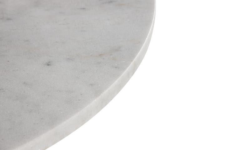 Sivupöytä Notino 65 cm Pyöreä Marmori - Valkoinen - Tarjotinp öytä & pikkupöytä - Lamppupöytä - Marmoripöydät