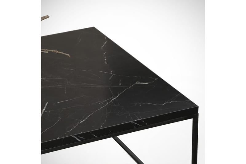 Sohvapöytä Ubbeboda 95 cm - Musta Marmorikuvio - Huonekalut - Pöytä & ruokailuryhmä - Marmoripöydät