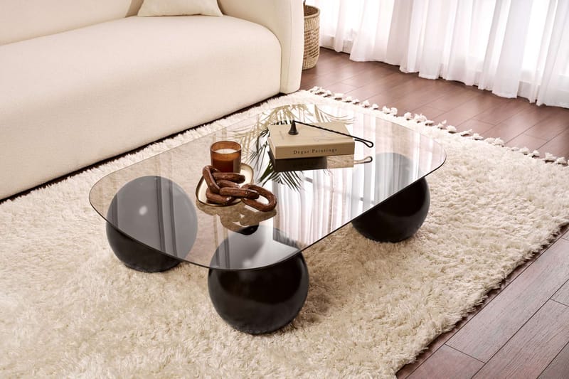 Maroulburg Sohvapöytä 118 cm - Musta ja pronssi - Huonekalut - Pöytä & ruokailuryhmä - Sohvapöytä