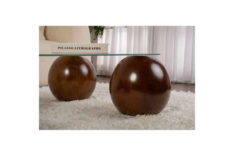 Maroulburg Sohvapöytä 118 cm - Valkoinen/Ruskea - Huonekalut - Pöytä & ruokailuryhmä - Sohvapöytä