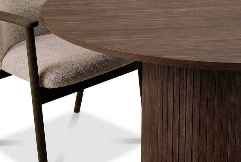 Matgrupp Bark Valnöt|Greige - Huonekalut - Pöytä & ruokailuryhmä - Ruokailuryhmä