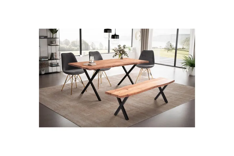 Matgrupper Wohnling 140x60 cm - Huonekalut - Pöytä & ruokailuryhmä - Ruokapöydät & keittiön pöydät